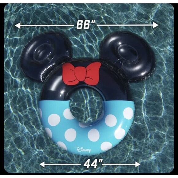 GoFloats, Huge Vinyl Minnie Mouse Pool Float, 66" x 44" x 13", 300 Lbs. Capacity - Picture 9 of 10